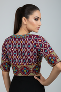 Kutch Style Vichitra Silk Blouse