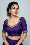 Florea Designer Vichitra Silk Blouse