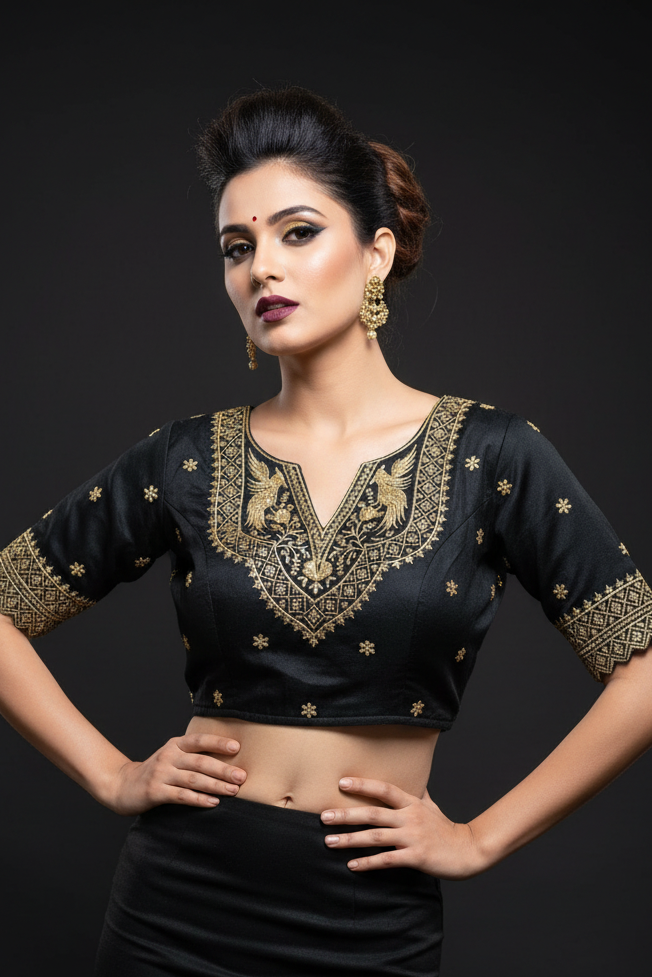 Each Stitch Designer Cotton Silk Blouse
