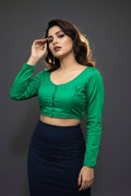 Solid Trends-Fancy Designer Blouse