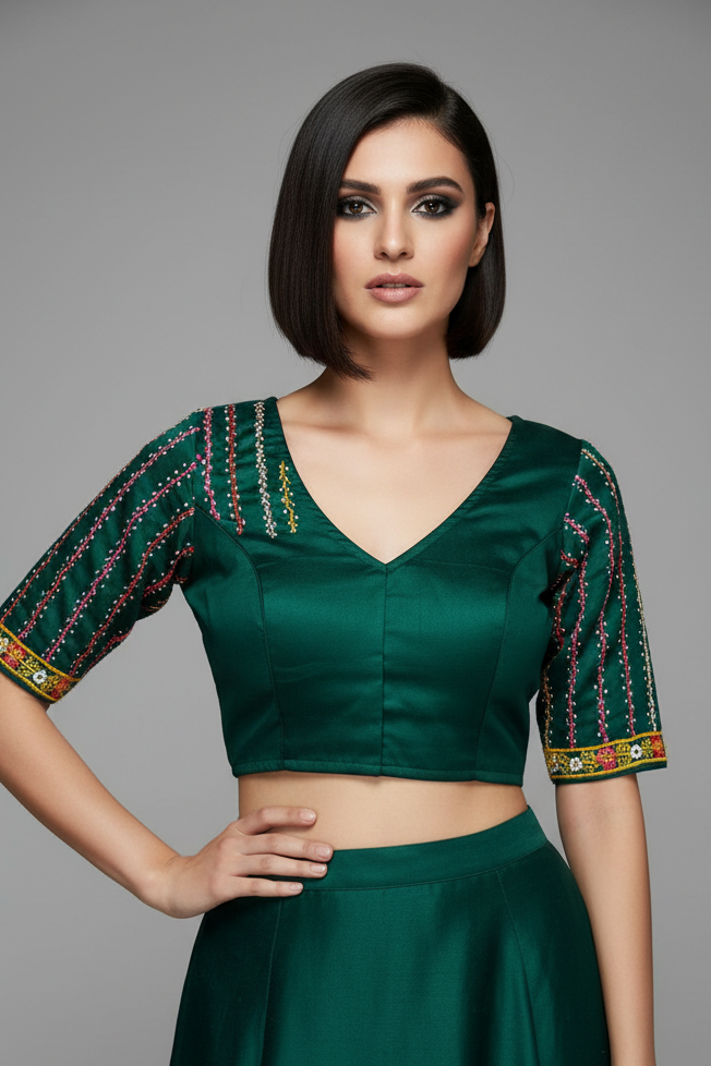 Bhumi-Multicolor Handwork Blouse