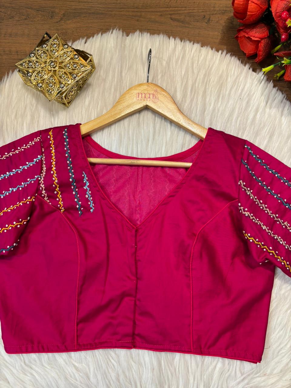 Bhumi-Multicolor Handwork Blouse