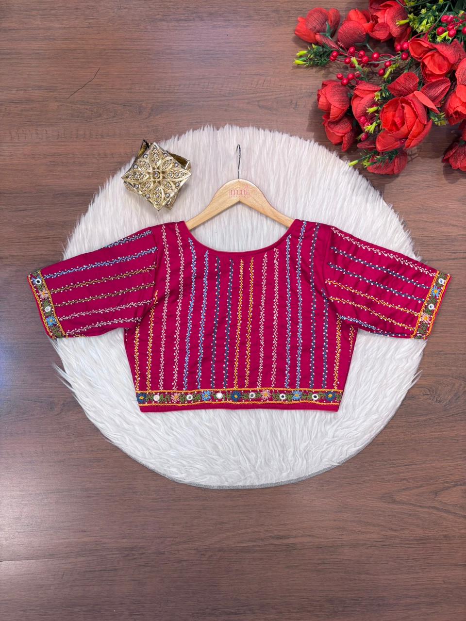 Bhumi-Multicolor Handwork Blouse