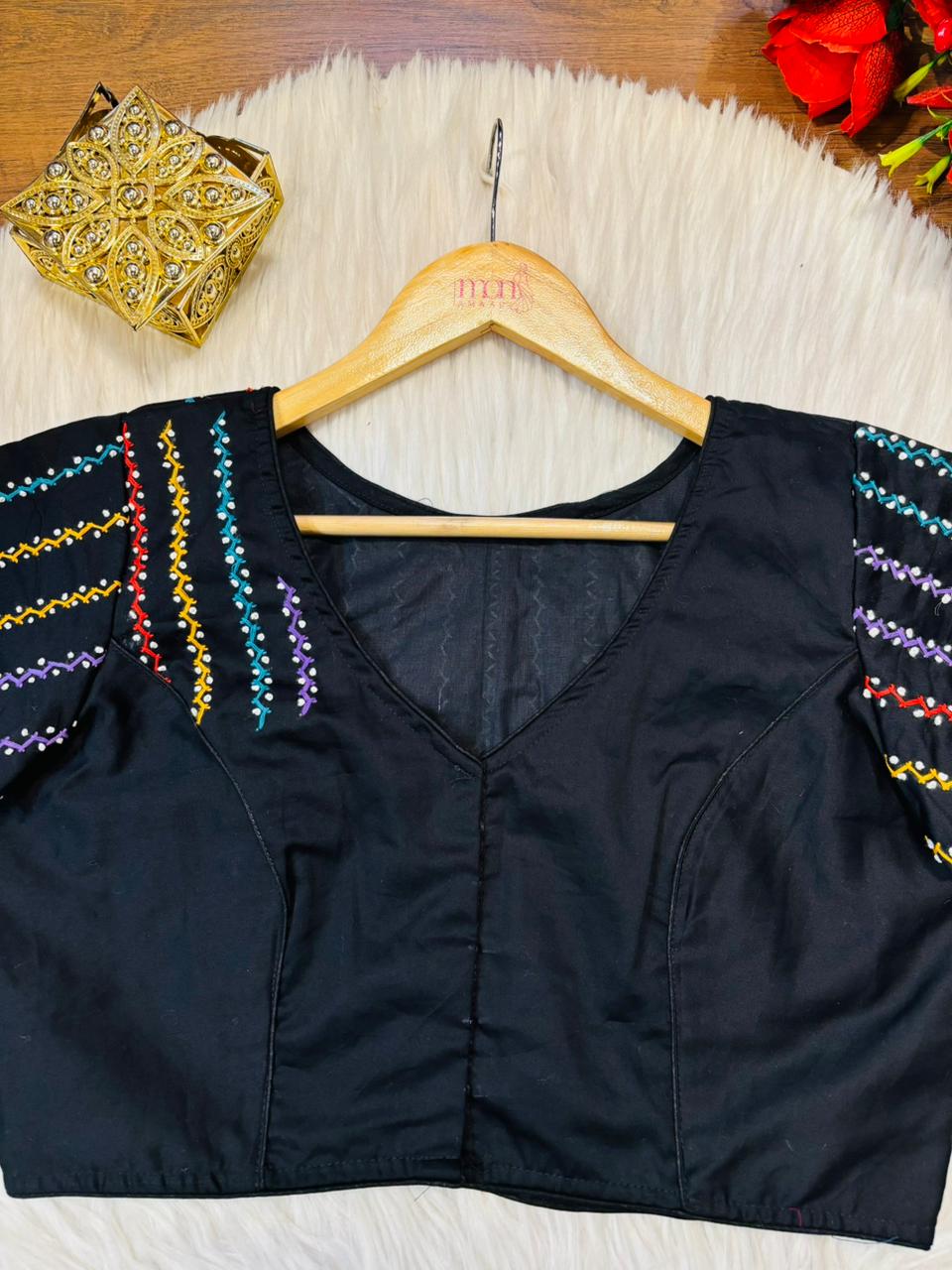 Bhumi-Multicolor Handwork Blouse