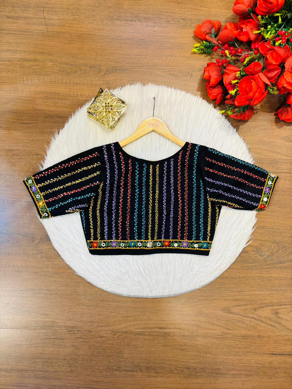Bhumi-Multicolor Handwork Blouse