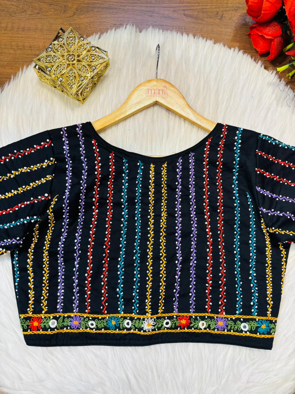 Bhumi-Multicolor Handwork Blouse