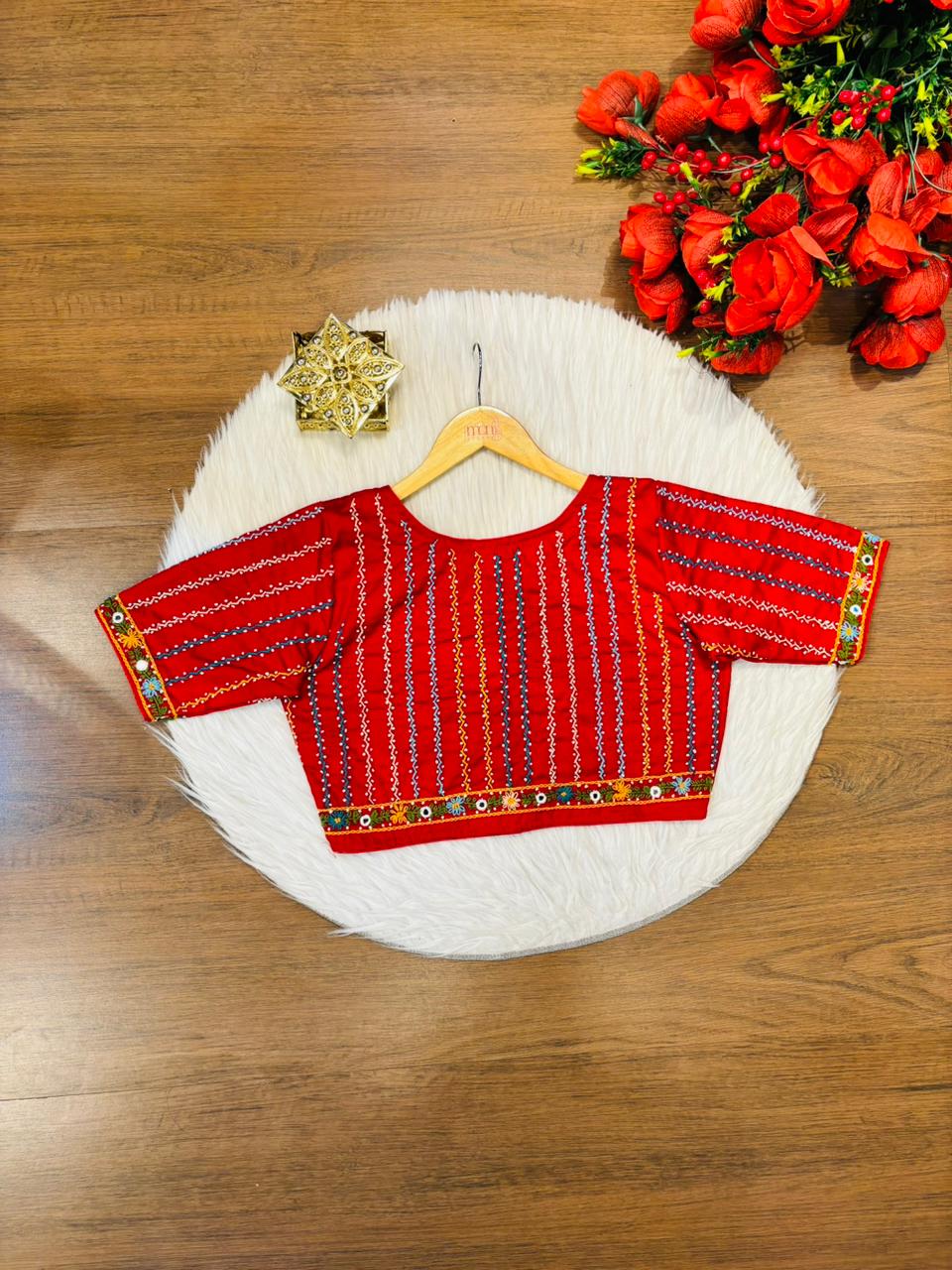 Bhumi-Multicolor Handwork Blouse