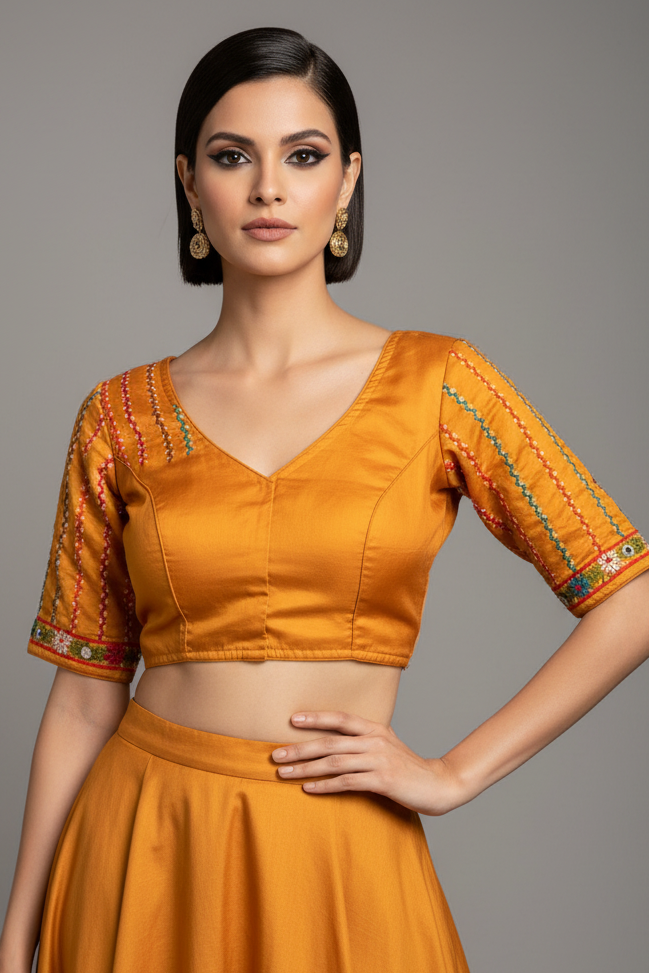 Bhumi-Multicolor Handwork Blouse