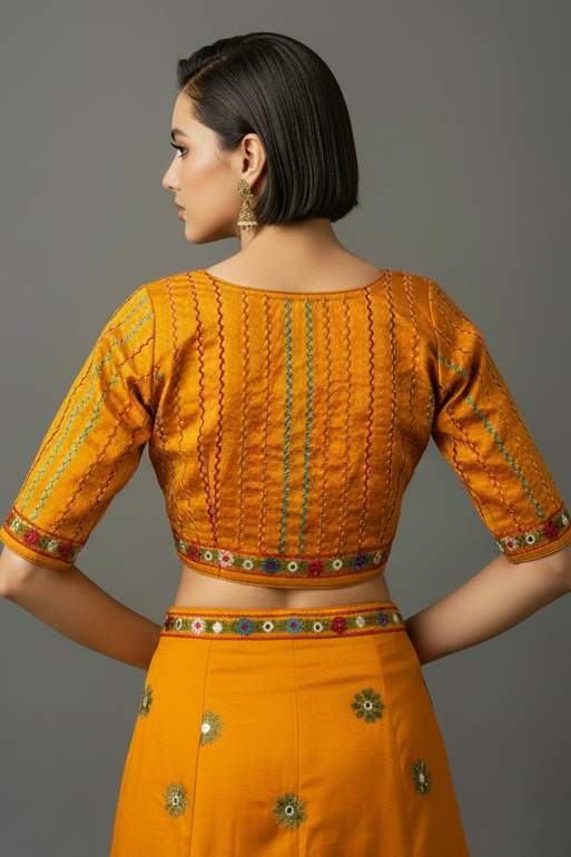 Bhumi-Multicolor Handwork Blouse