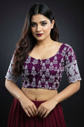 Say Hello To Fitness- Smoky Stretchable Blouse