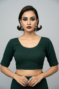 Pure Form-Stretchable Knitted Blouse