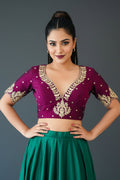 The Empress Glow V-Neck Blouse