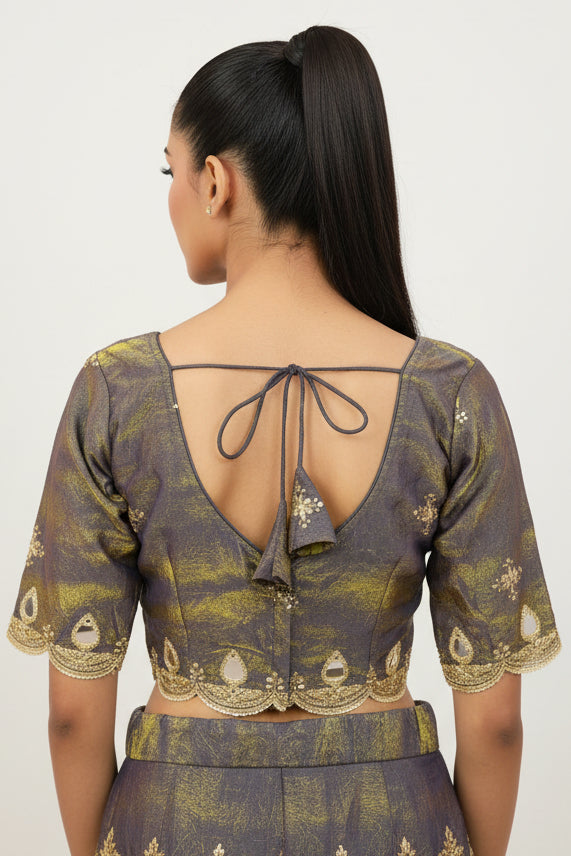 Standing Out - Fendy V Neck Silk Blouse