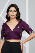 Standing Out - Fendy V Neck Silk Blouse