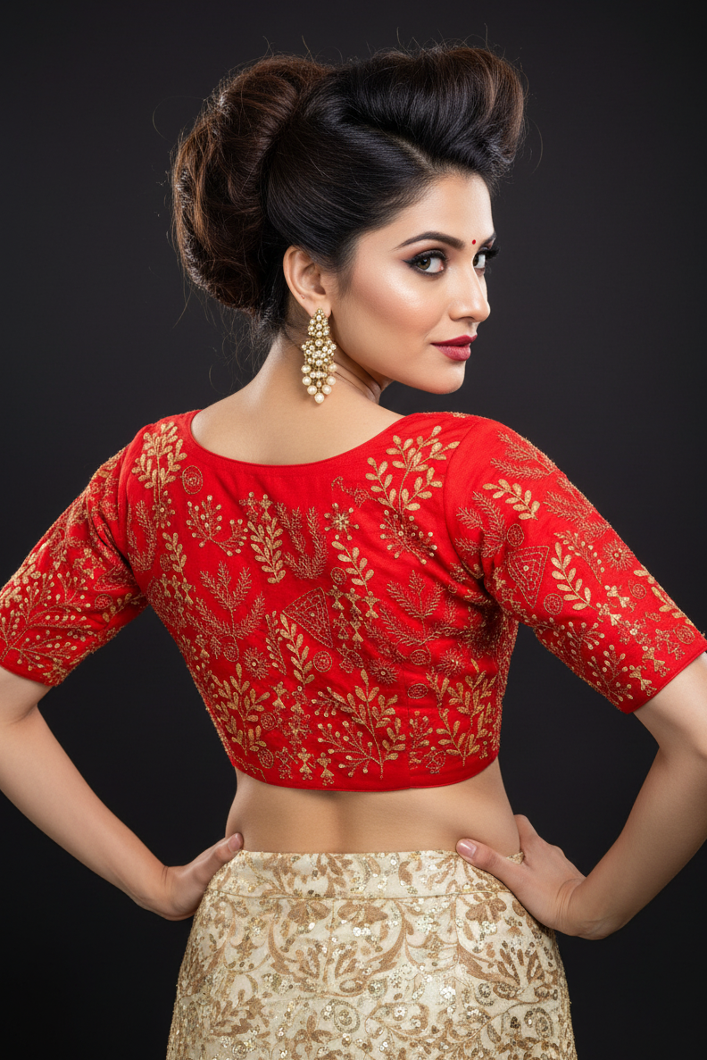 Threaded Luxury Handwork Blouse