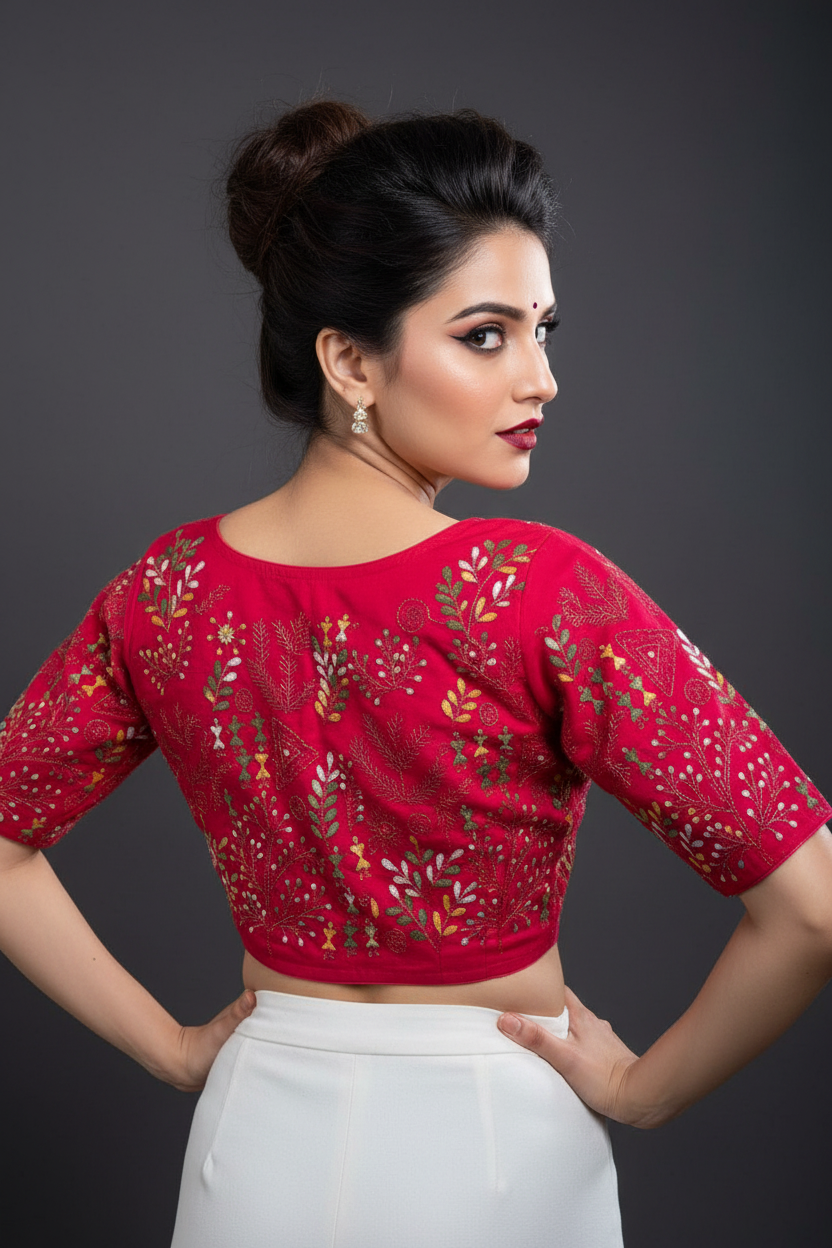 Threaded Luxury Handwork Blouse