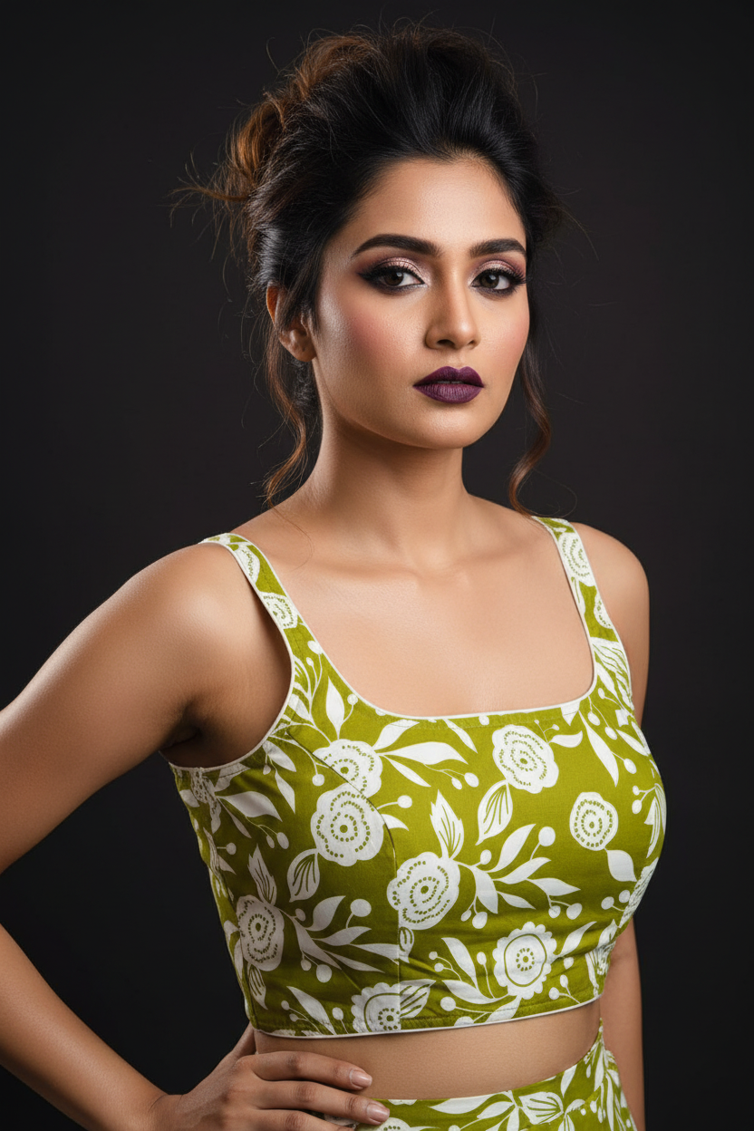 Unleash Your Elegance Printed Cotton Blouse