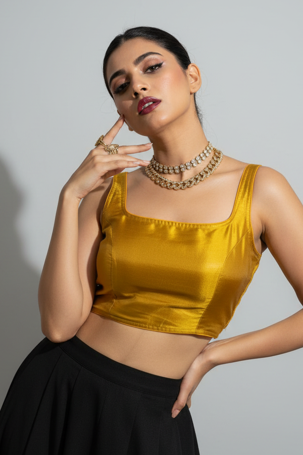 Refine Your Style – Solid Color Designer Blouse