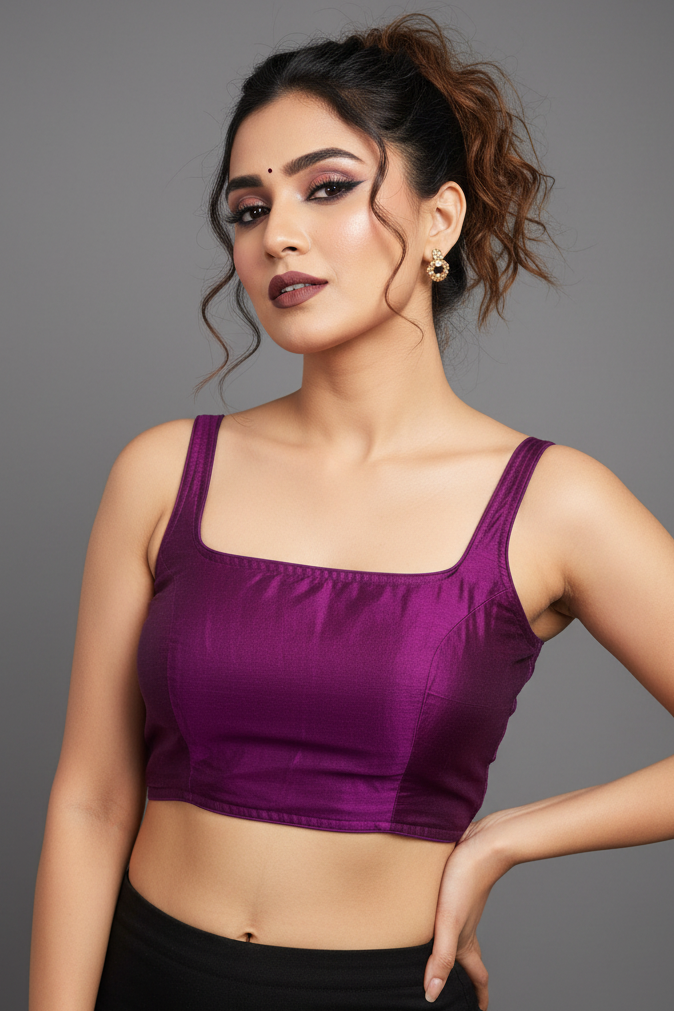 Refine Your Style – Solid Color Designer Blouse