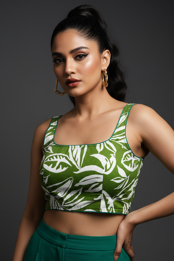 Unleash Your Elegance Printed Cotton Blouse