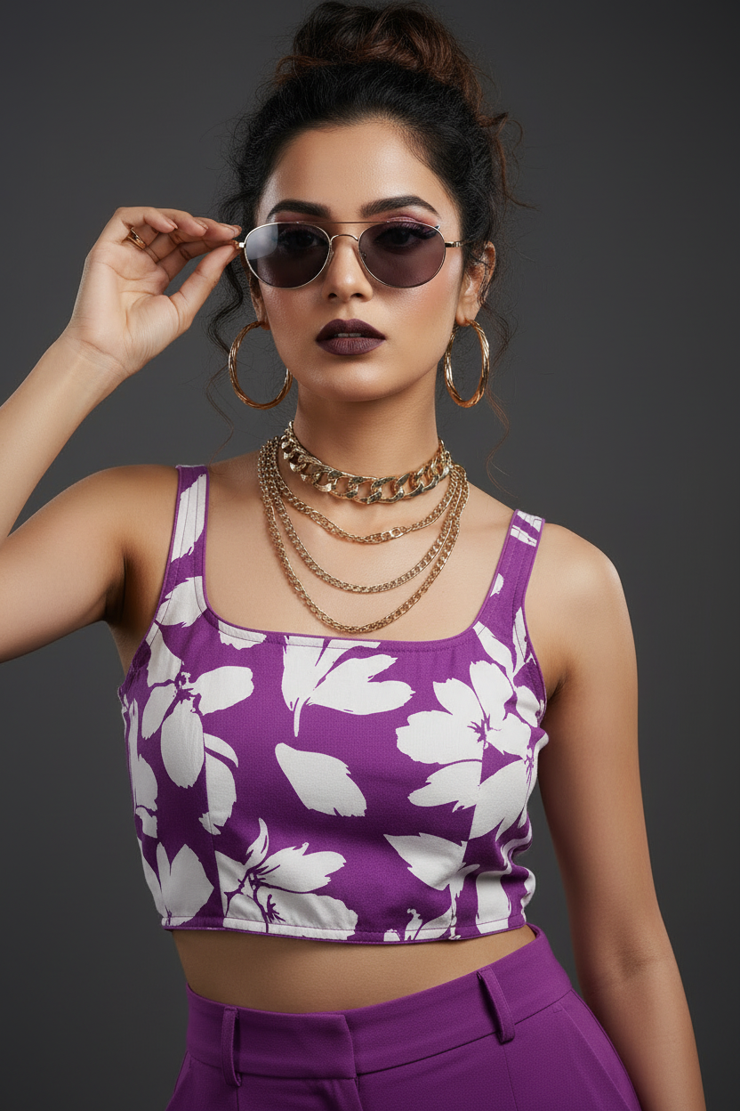 Unleash Your Elegance Printed Cotton Blouse