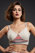 RongTulika Jamdani Designer Cotton Blouse