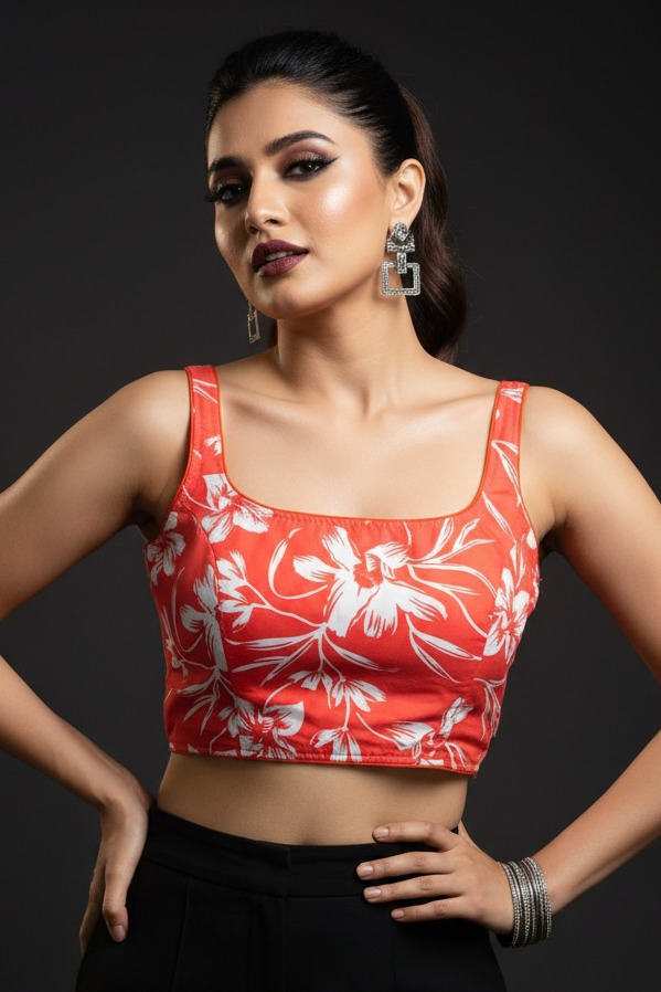 Unleash Your Elegance Printed Cotton Blouse
