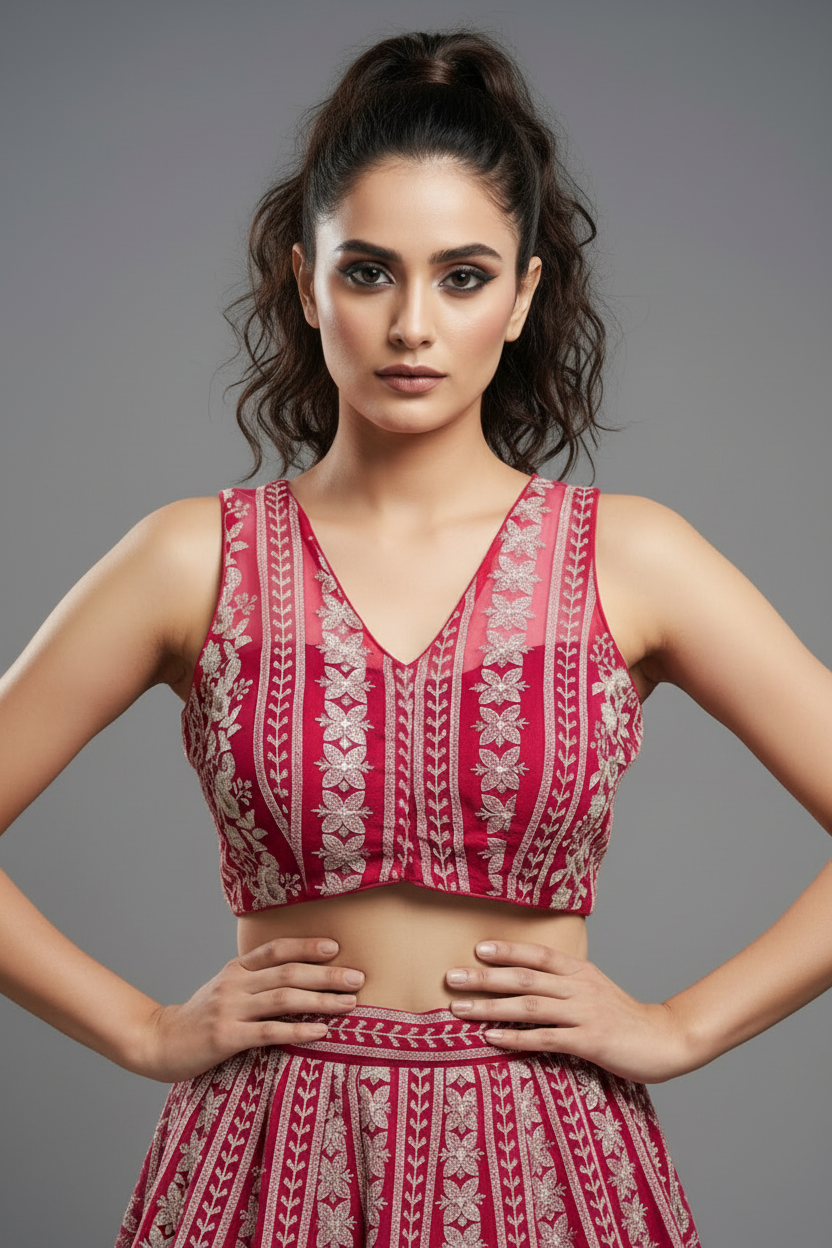 Delicate Threads Designer Net Blouse
