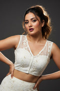 Delicate Threads Designer Net Blouse