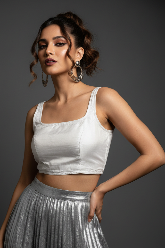 Refine Your Style – Solid Color Designer Blouse
