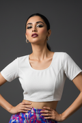 Pure Form-Stretchable Knitted Blouse