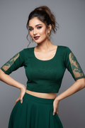 Heritage Glow-Stretchable Knitted Blouse