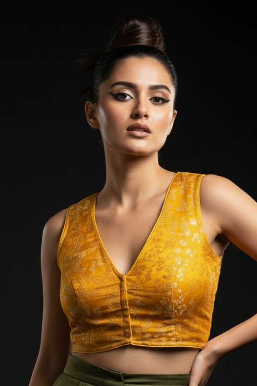 Swarna Pushpa Katan Banarasi Silk Designer Blouse