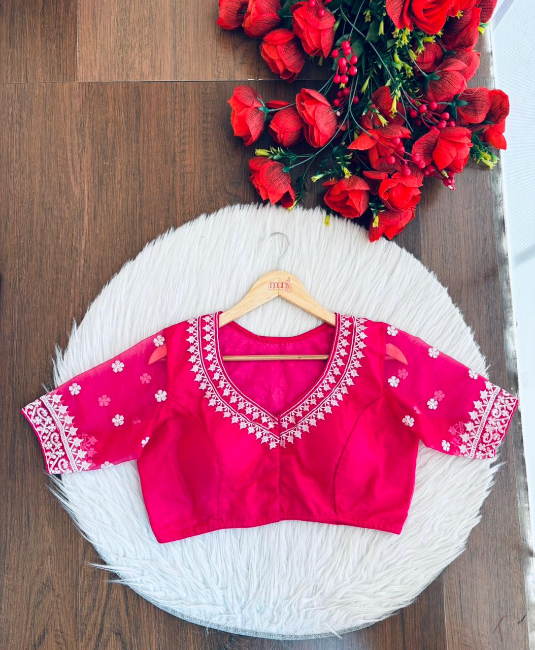 Adorable Organza Designer Blouse
