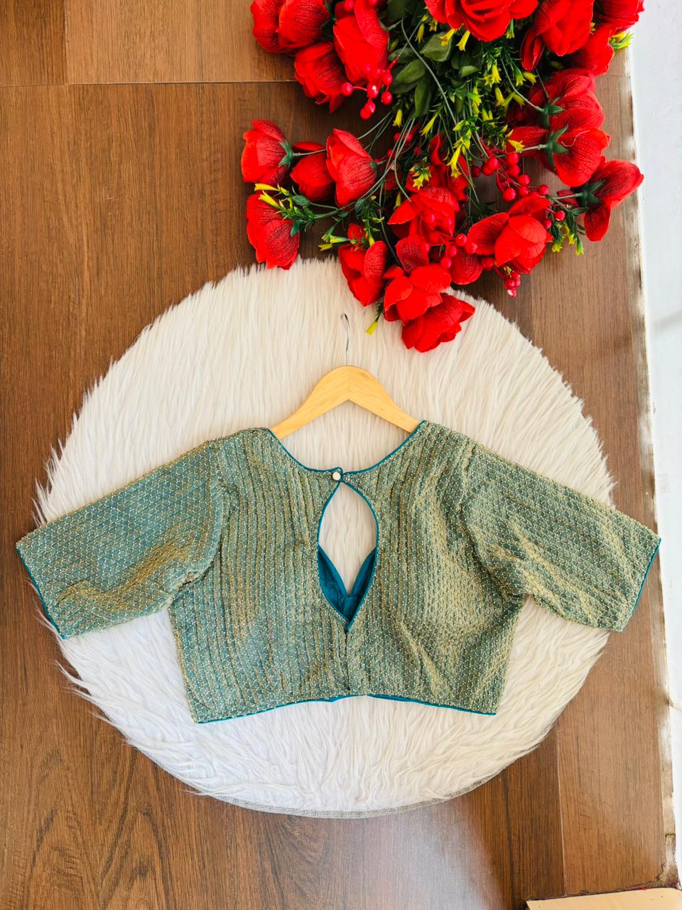 Let The party Begin-Designer Fendy Silk Blouse