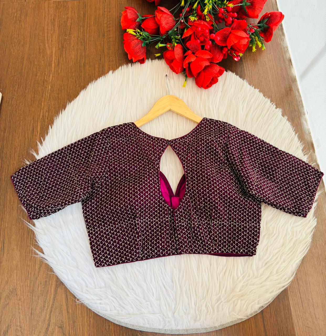 Let The party Begin-Designer Fendy Silk Blouse