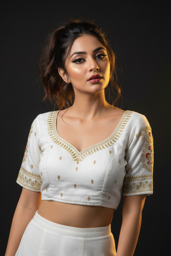 Sparkling Eyes-Designer Blouse