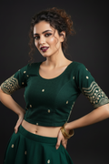 Little place- Floral Stretchable Knitted Blouse