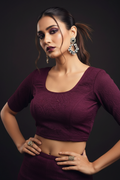 Pure Form-Stretchable Knitted Blouse