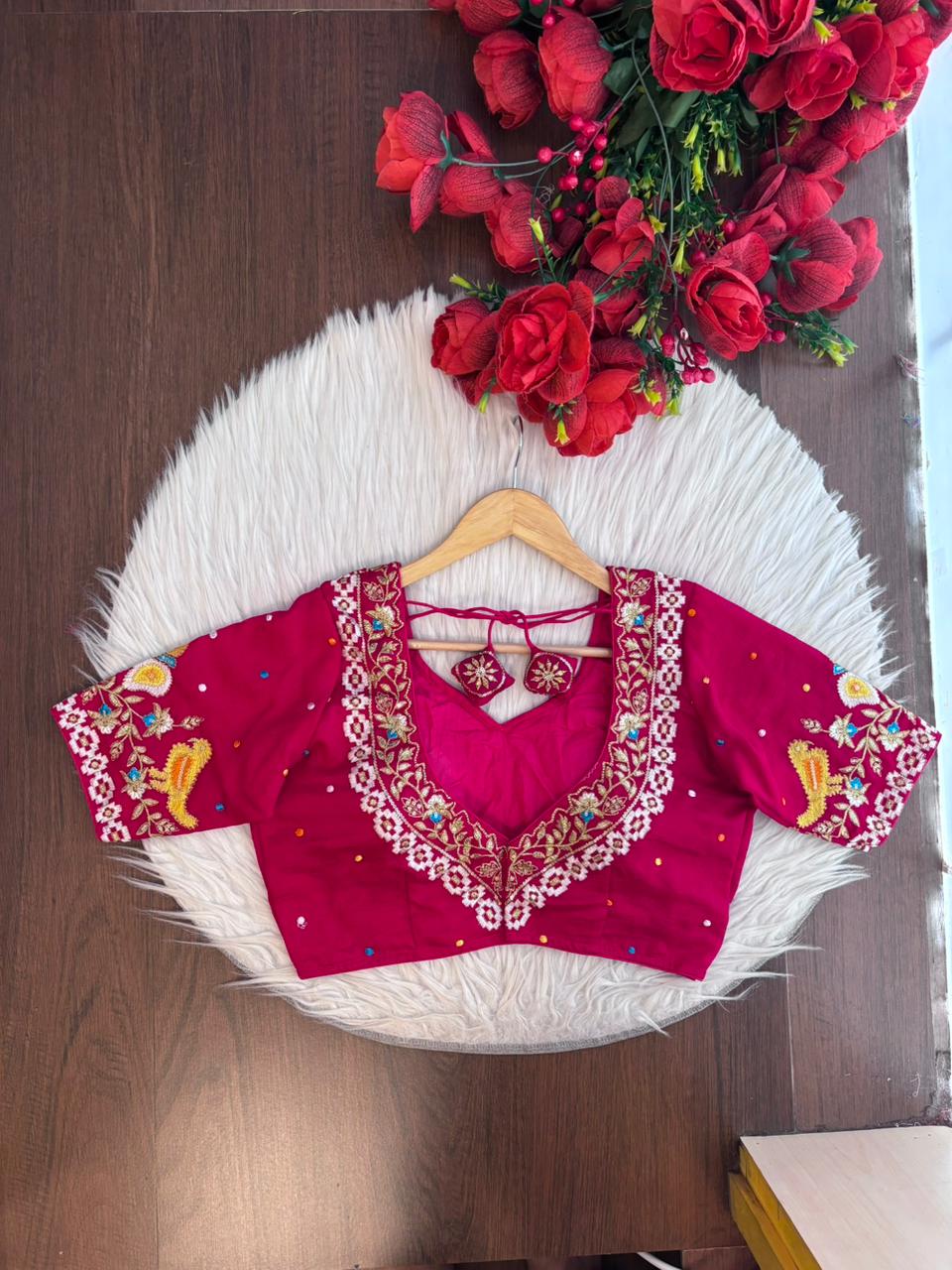 Already Famous-(Vichitra Silk Blouse)