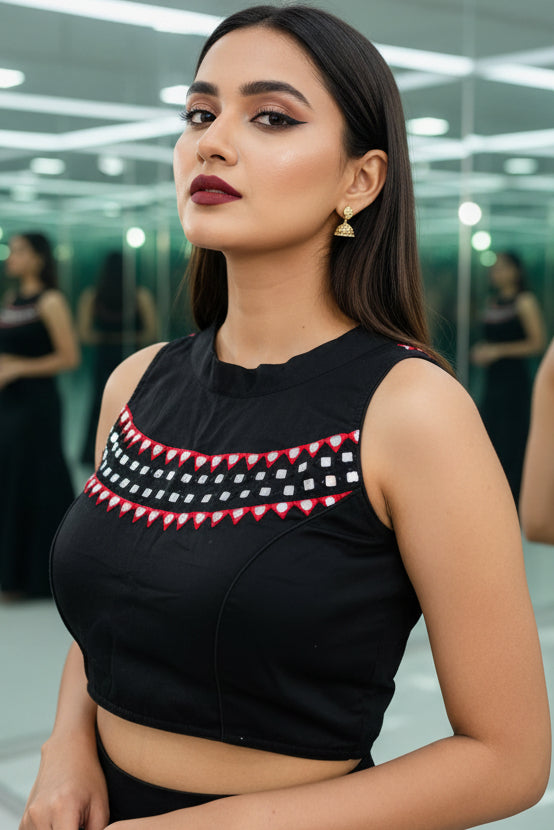 Reflection Speaks -Cotton Silk Blouse