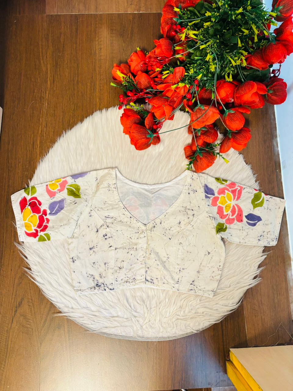 Birdsong Bloom Batik Blouse