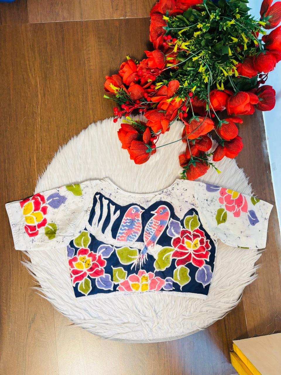 Birdsong Bloom Batik Blouse