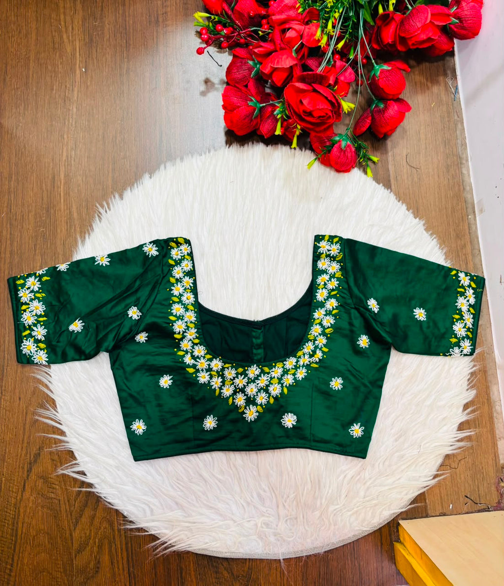 Daisy Garden  Handwork Blouse