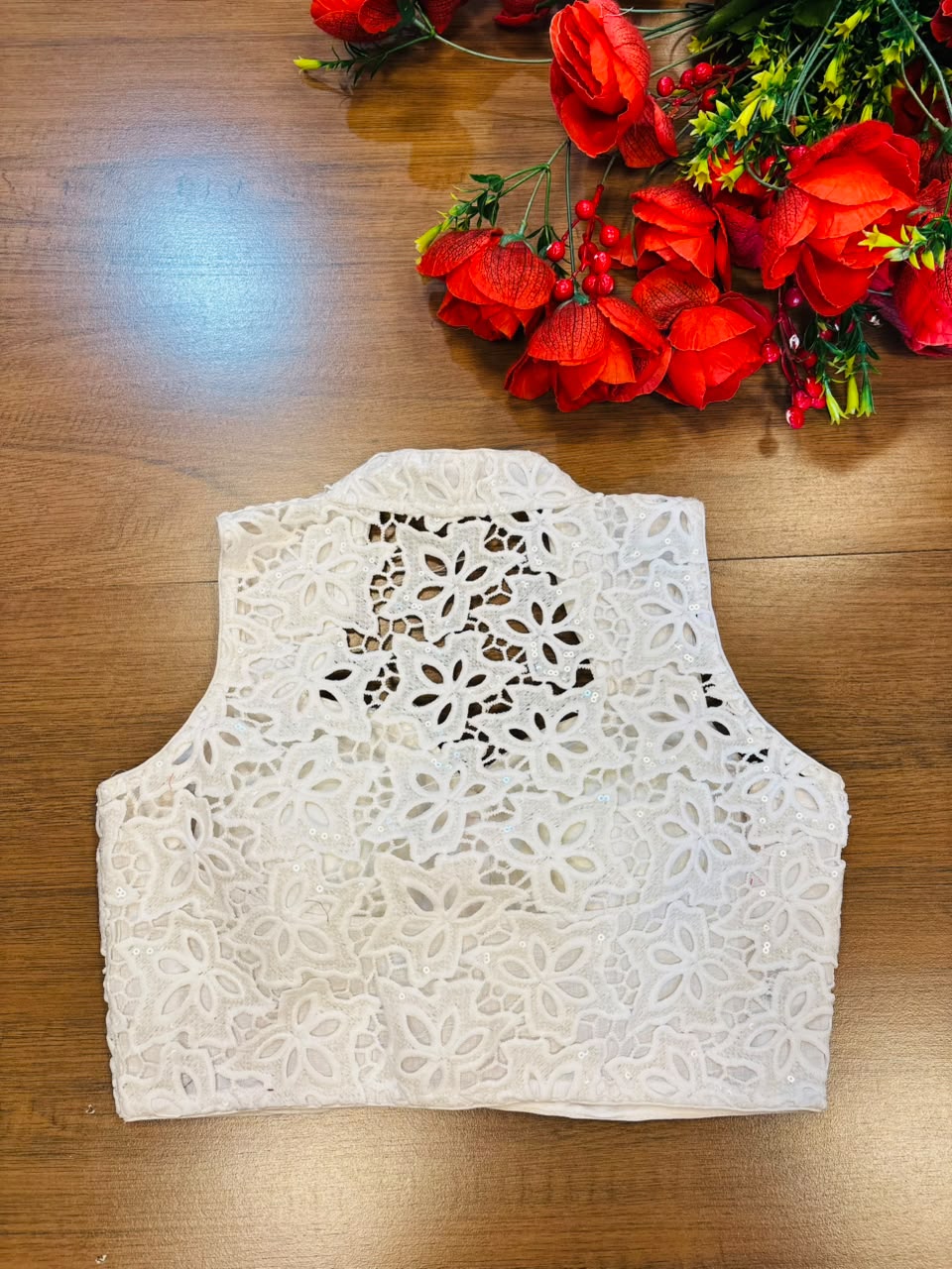 Camellia Bloom -Crochet  Blouse