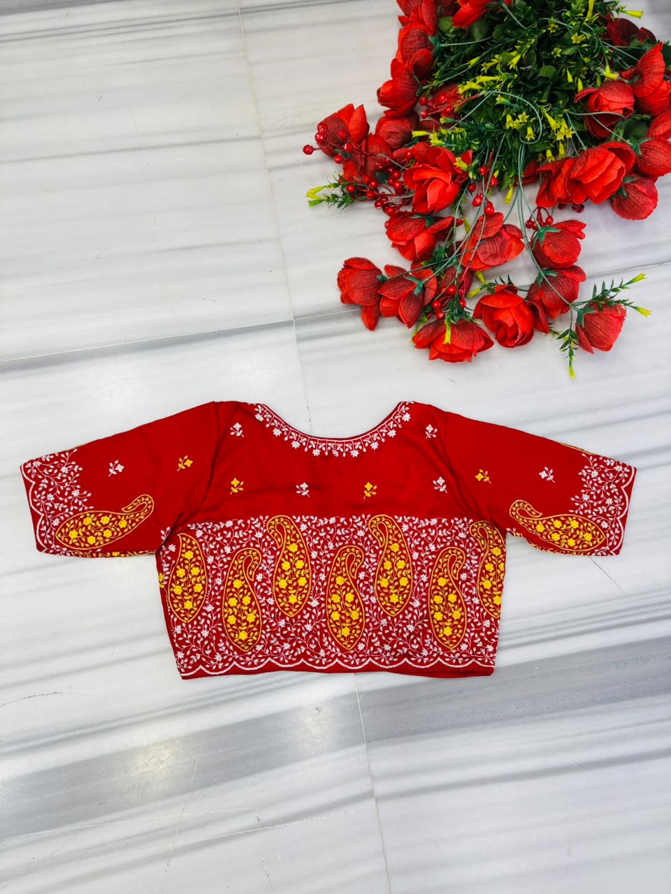 Agnishikha Vichitra Silk Blouse