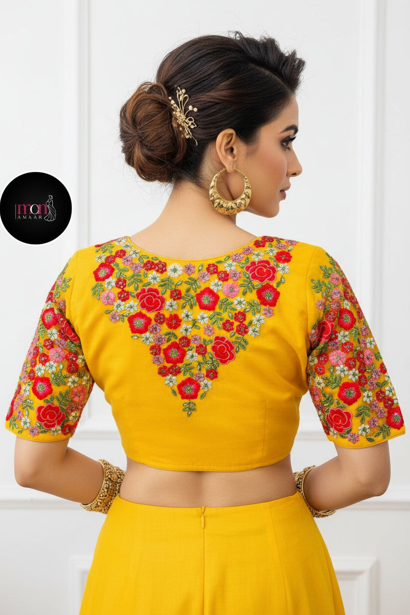 Sparkle in Style (New Organza Designer Blouse)