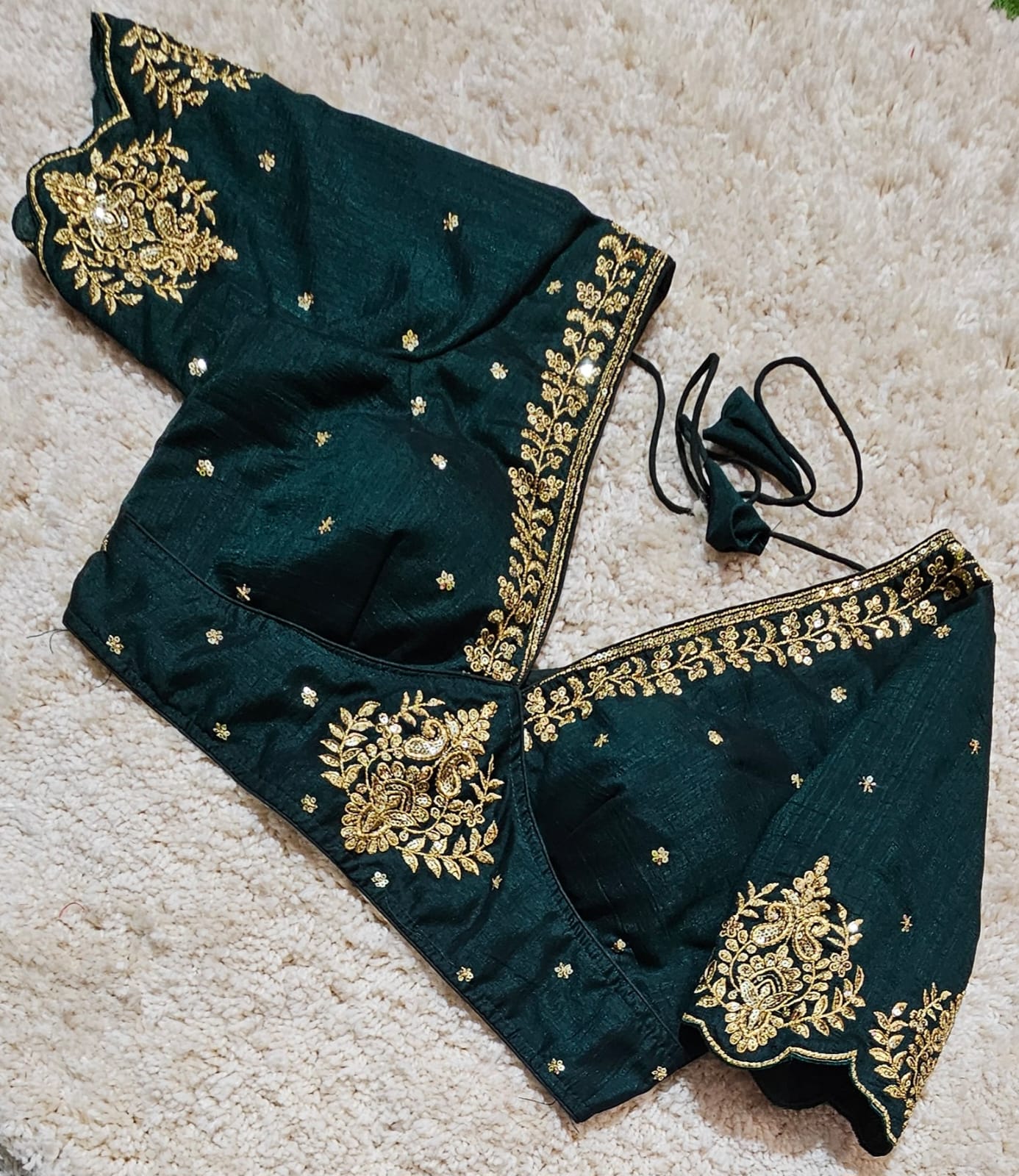 The Empress Gilded V-Neck Blouse