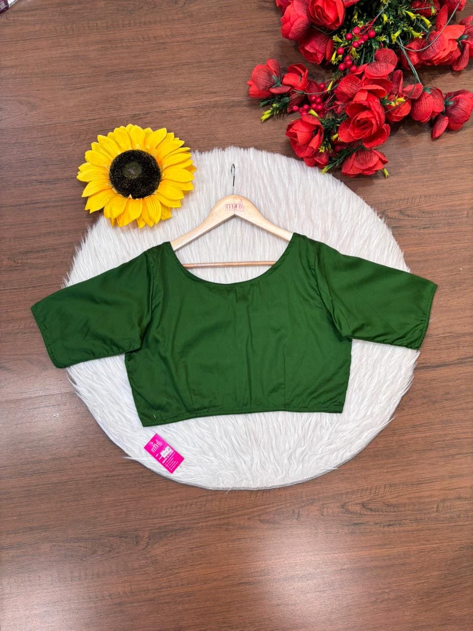 Single And Solid Color Fancy Designer Blouse