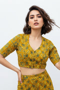 New Smoky Stretchable Ajrakh Blouse